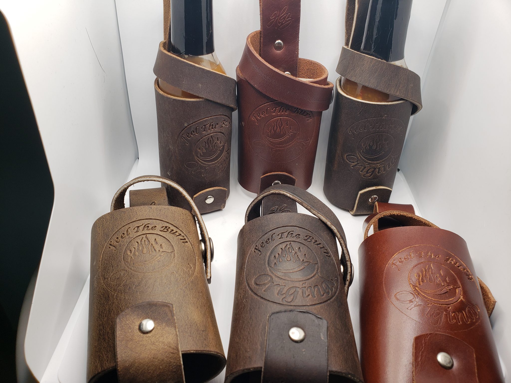 Hot Sauce Holster with Sauce Feel The Burn Hot Sauce